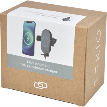 Logotrade advertising product image of: Pilot 15W wireless automatic car charger 